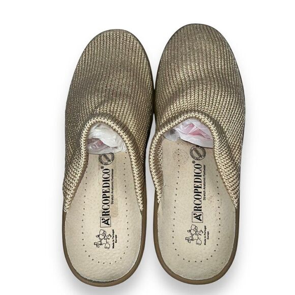 Arcopedico Light Nylon Knit Clog Beige Women's 7-7.5 - Picture 9 of 10